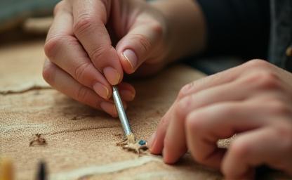 Image representing textile restoration process or tools